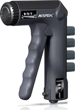 Grip Strengther – Adjustable Hand Gripper with Counter & Finger Exerciser, Black