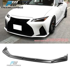 Fits 21-24 Lexus IS350 IS300 F Sport Matte Black ABS Front Bumper Lip Protector