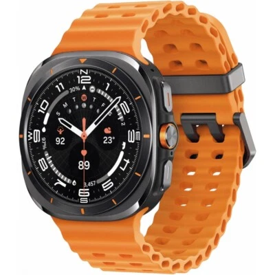 SG Samsung Galaxy Watch Ultra L705 47 mm LTE Smartwatch titan grau orange WLAN