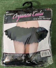 NEW Black Organza Tutu Halloween Costume Cosplay Teen/Adult One Size Fast Ship