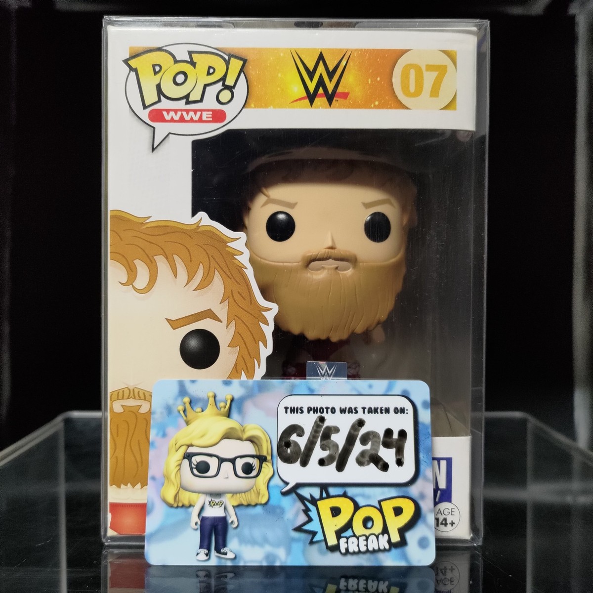 FUNKO POP! Vinyl RARE WWE #07 Daniel Bryan Red Outfit Stickerless