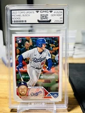 2023 Topps Update Michael Busch Rookie GMG Graded 10 Gem Mint 💎 RC Cubs Dodgers