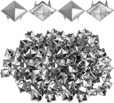 100 Pcs 10mm Metal Studs for Clothing, Crafts, Pet Collars, and Accessories