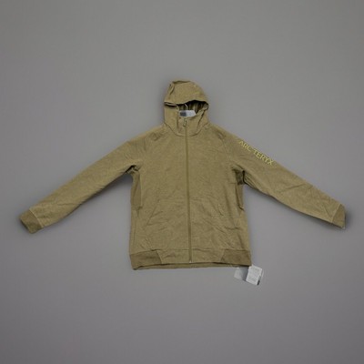 Arc teryx Men s Word On End Full Zip Hoodie (Dark Moss heather/ Large)