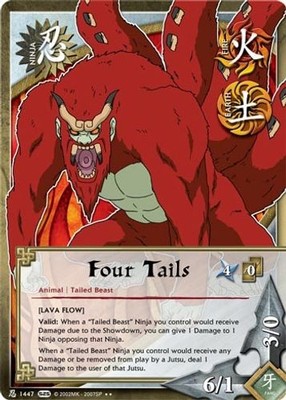 Four Tails (N-1447) - Kage Summit - Naruto CCG