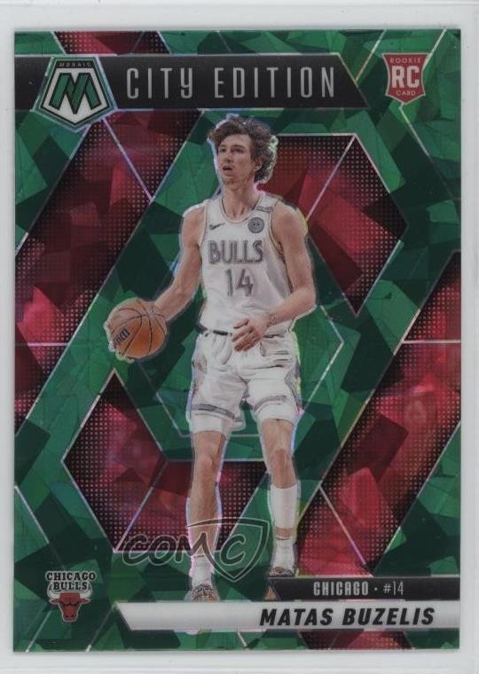 2024-25 Panini Mosaic City Edition Green Ice Prizm Matas Buzelis #273 Rookie RC