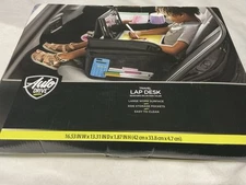 Travel Lap Desk by Auto Drive. Black w/ Extra Storage Pockets & Large Work Area