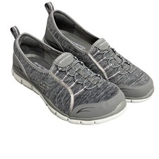 Skechers Shoes Womens Size 8 Gray SN 104082 Memory Foam Slip On Sneakers