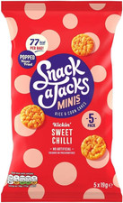 Snack a Jacks Sweet Chilli Multipack Rice Cakes Crisps 5 X 19G