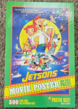 VINTAGE 1990 Jetsons The Movie Giant Poster Puzzle MB 500 Pc FACTORY SEALED New