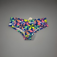 Vintage Victoria s Secret PINK Geometric Low Rise Cheeky Panties Kaleidoscope L