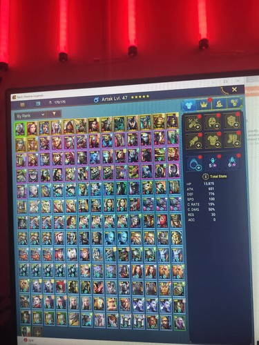 Raid: Shadow Legends Game Account with Artak Level 47 Virtual Collectible