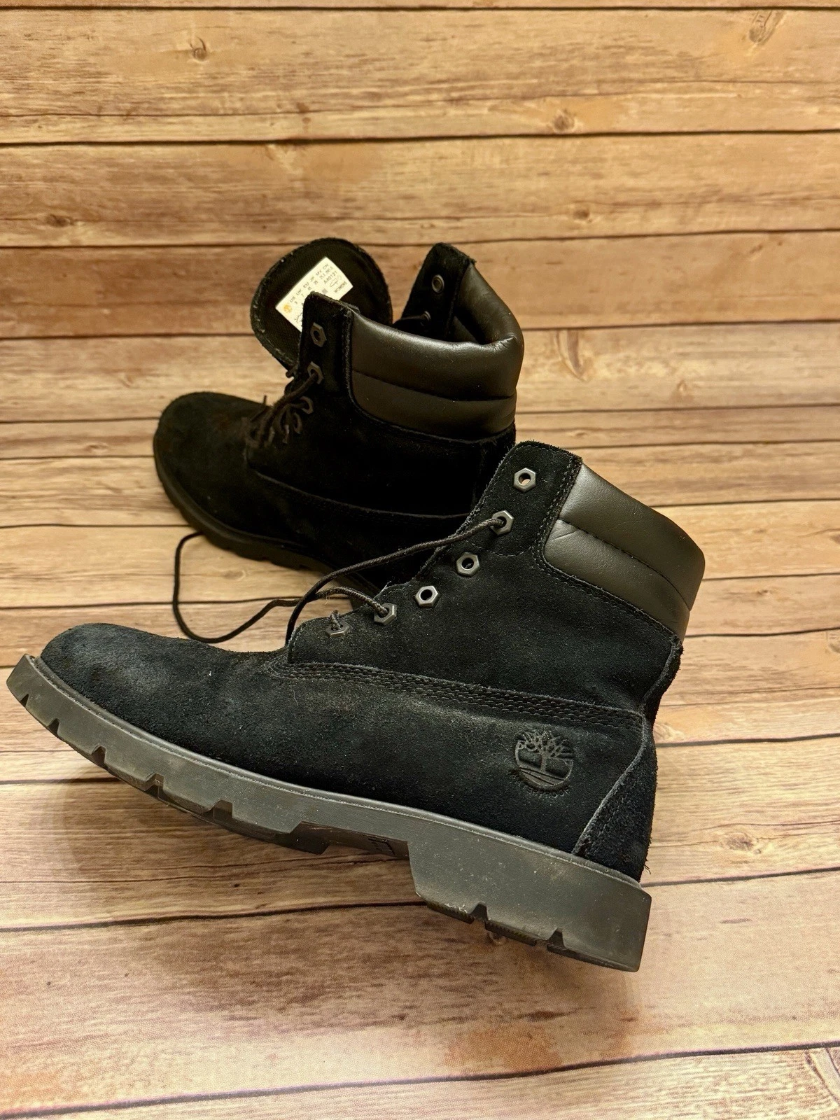 Timberland Women’s Linden Woods 6” Waterproof Boots Black Nubuck Leather Size 9