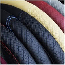 Sporty Fiber Leather Anti Ski Steering Wheel Cover