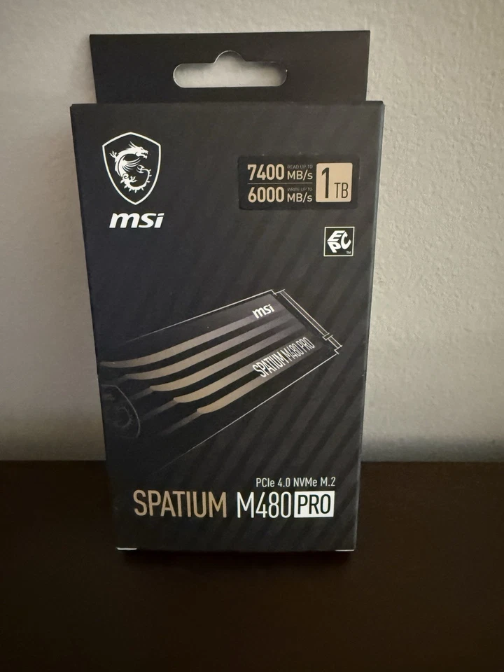 SPATIUM M480 PRO 1TB SSD Festplatte M.2 PCIe4 7400/6000MB/s MSI 4711377105590 *VERSIEGELT
