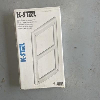 K-Steel Frontabdeckung 2 Module Zutrittskontrolle Sprechanlage Urmet Domus 1155/92