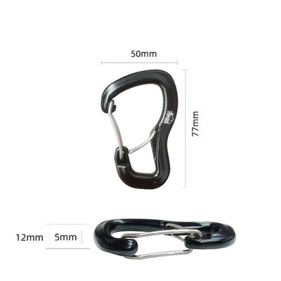 Outdoor Hammock Double Locking Buckle Multifunctional Aluminum Alloy Buckle