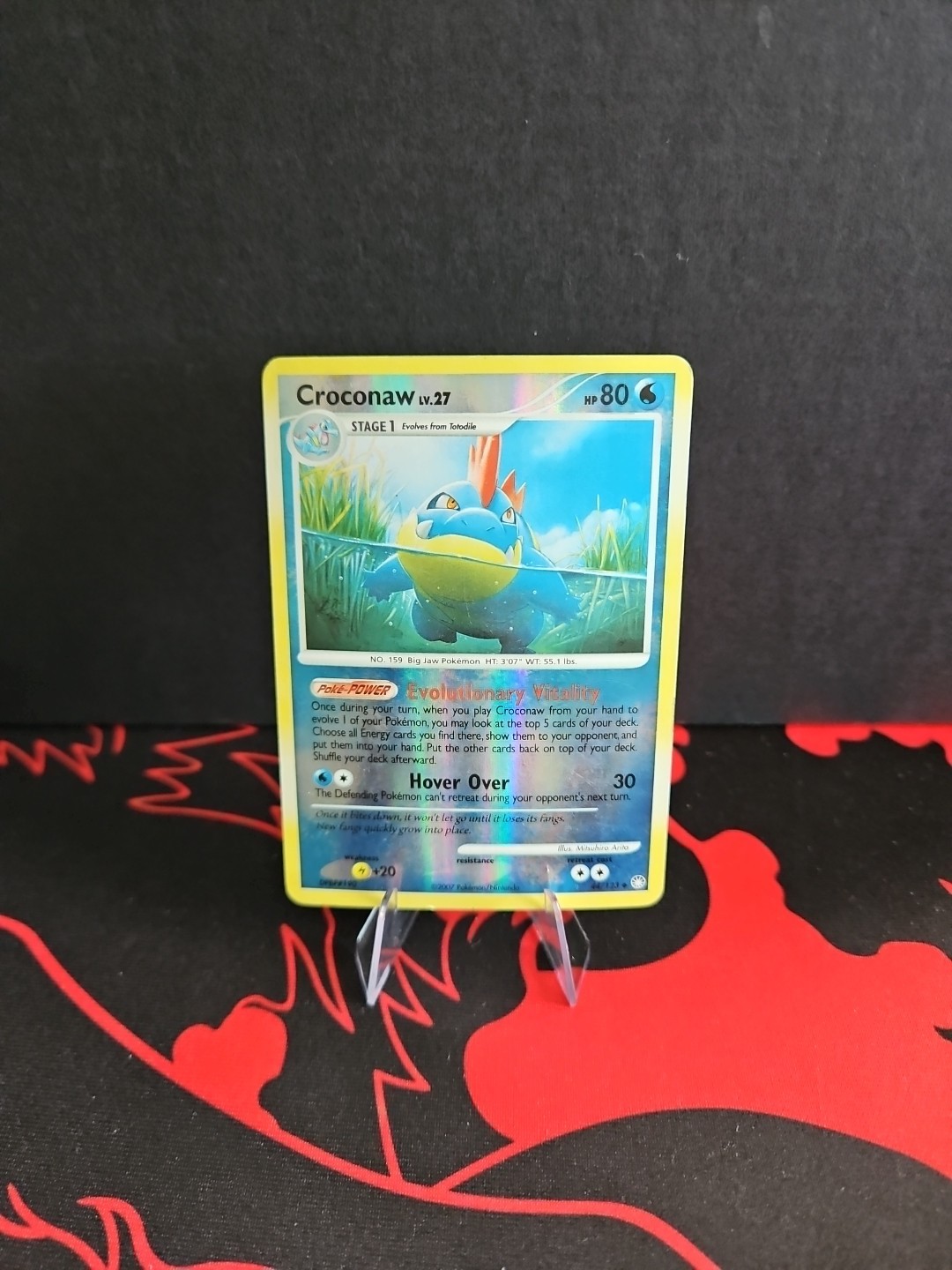 REVERSE HOLO Croconaw 44/123 VLP - Mysterious Treasures Pokemon Card