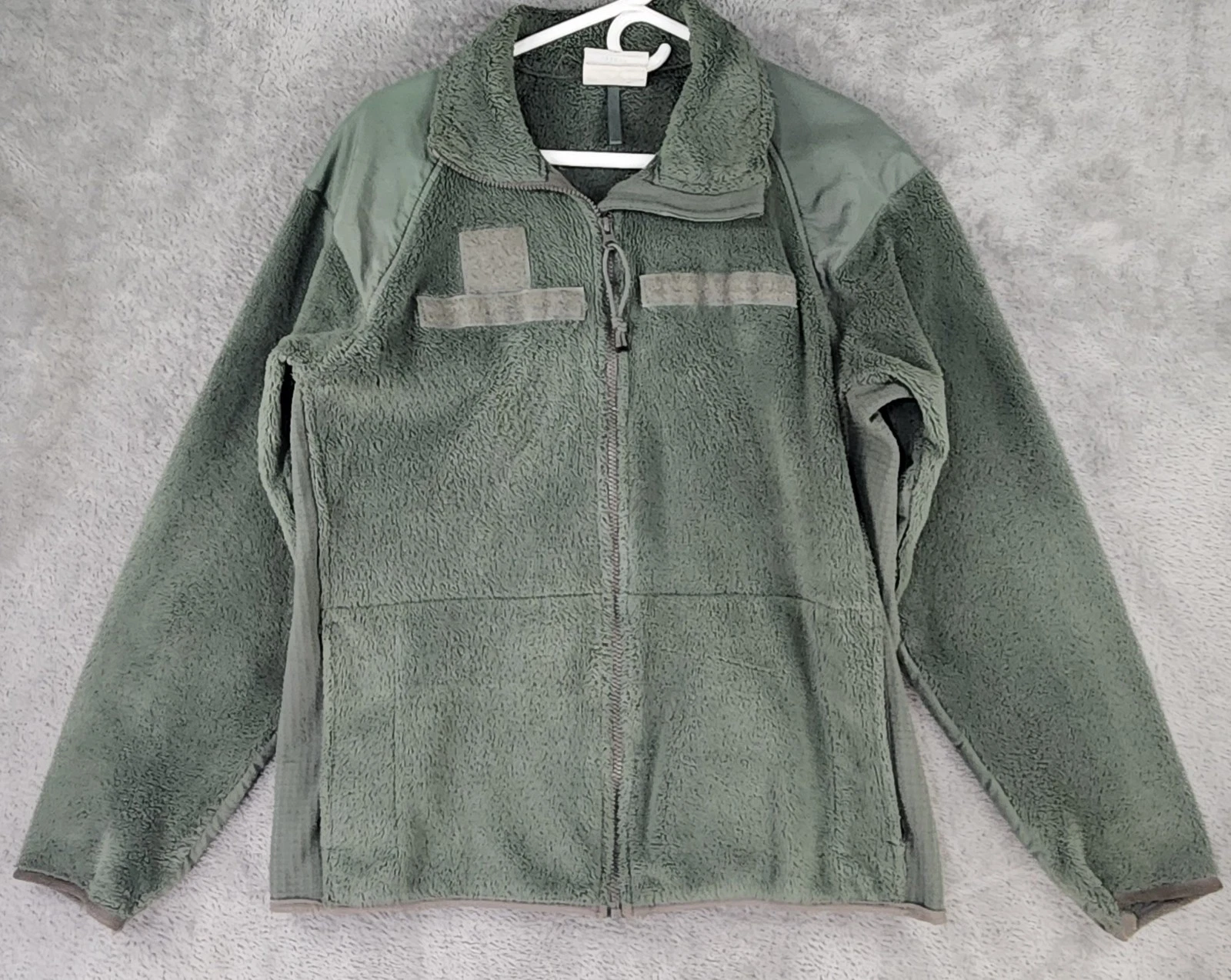 Military Fleece Jacket Womens Small Green Full Zip Cold Weather Polartec USA