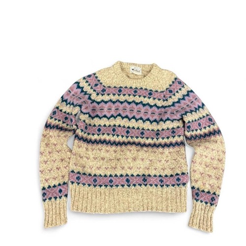 Vintage Woolrich woman multicoloured knit sweater academia Sz Small