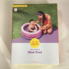 Sun Squad Inflatable Mini Pink/purple Pool Kiddie Splash Water Toy 27 Inch New
