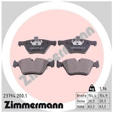 Satz Bremsbeläge Bremsklötze vorne für BMW Z4 E89 | 23955140