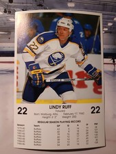 Buffalo Sabres Blue Shield Postcards 1985‑86 (12) – Lindy Ruff, Andreychuk, Hous