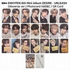 ENHYPEN 6th Mini Album Desire : Unleash Weverse ver. Official Photocard KPOP