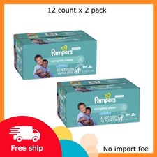 Pampers Complete Clean Baby Fresh Baby Wipes 12-Pack 864 Wipes x 2 pack
