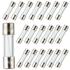 BOJACK 5x20mm 10A 10amp 250V 0.2x0.78 Inch F10AL250V Fast-Blow Glass Fuses Pack