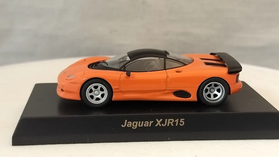 KYOSHO 1/64 Jaguar XJR15  Diecast Model Car British Sports Car Collection Orange - Image 4 of 4