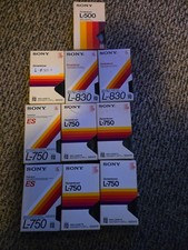 Sony Pre-Recorded 10 Vintage Betamax Beta Tapes Sold As Used Blanks