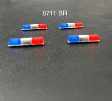 4 Pack 187 Ho Scale Blue Red Twinsonic Lightbar Police Highway Patrol 8711br