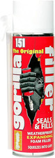 GORILLA FILLER WHITE EXPANDING FOAM GAP AIRTIGHT SEALS CRACKS WATERPROOF 500ML 