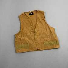 Vintage 60s Sears Roebuck Field Tested Canvas Hunting Vest M/L Tan Shell Loops