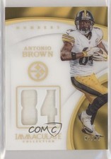 2017 Panini Immaculate Numbers Memorabilia 61/84 Antonio Brown #NU-84 4v3