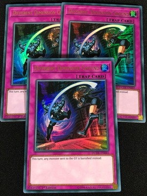 Yugioh Different Dimensional Ground DUDE-EN045 1ST Ultra x3 (NM)
