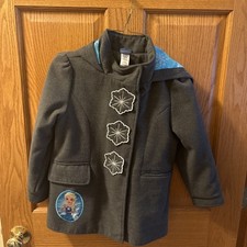 Disney Frozen Winter Jacket Girls Sz 6 Used