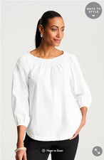 NWT J.Jill Convertible-Shoulder Top