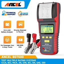 ANCEL BST500 Heavy Duty Truck Car Battery Load Tester Charging System Analyzer