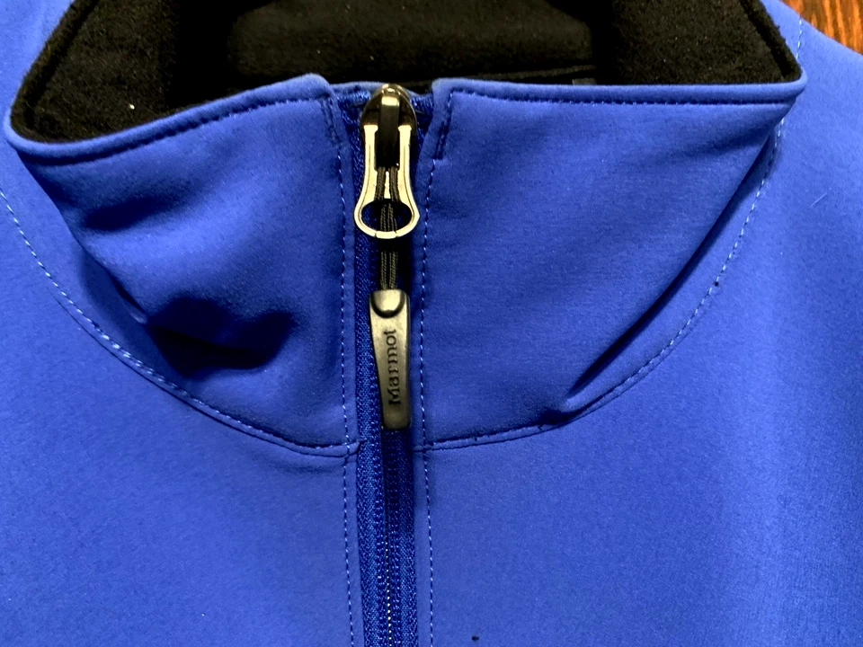 Marmot Softshell Stretch Nylon Windbreaker Jacket Mens XL  Full Zip Lined - Image 3 of 4