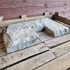 Reclaimed Unusual Cut Piece Of Natural Stone | Guttering | Hearth | Surround |