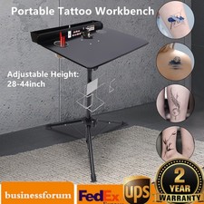 Detachable Tattoo Mobile Work Station Stand Portable Adjustable Tattoo Desk USA