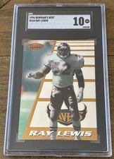 1996 BOWMANS’S BEST #164 RAY LEWIS - SGC 10- GEM MINT..POP 3