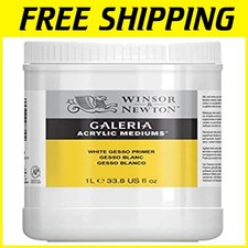 Winsor Newton Acrylic White Gesso Primer, 1L