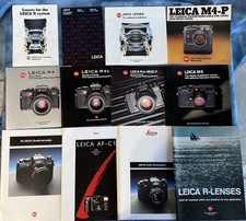 HUGE Vintage LEICA Brochure Lot - ORIGINALS R4 M4 M6 Lens Guides  More 