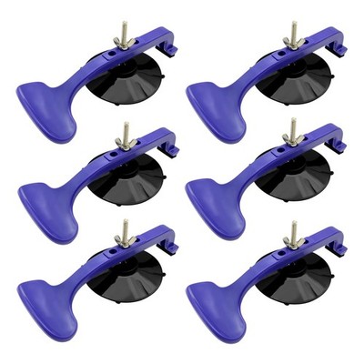 6PC Suction Cup Clamp Set, Class Clamps Kit for Car Convertible Glass Windshi...