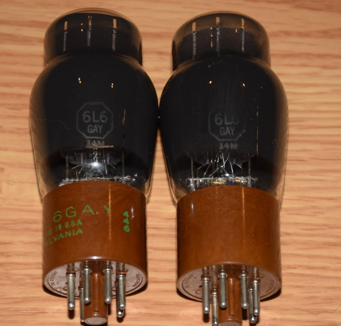 真空管 6L6WGB SYLVANIA マッチ品2本 真空管 6L6WGB SYLVANIA マッチ品