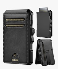 Smart Wallet For Men Slim: Rfid Minimalist Pop Up Wallets with Money Clip Metal