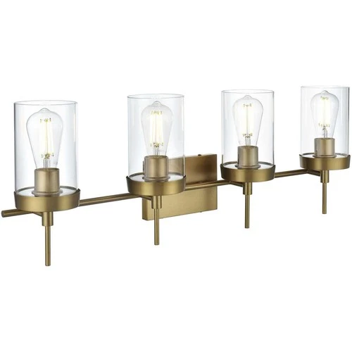 Living District LD7319W32SG Taryin Bathroom Vanity Light Satin Gold - Picture 8 of 8